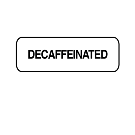 NEVS Decaffeinated Label 1/2" x 1-1/2" DIET-701